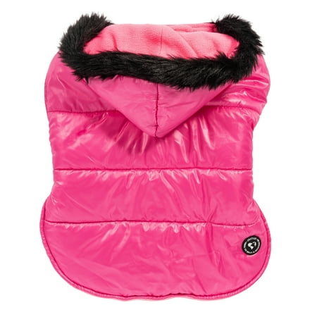 Pet Size: XS - Justice Reversible Puffer Jacket - Pink