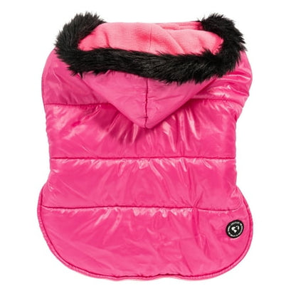 Pet Size: XS - Justice Reversible Puffer Jacket - Pink