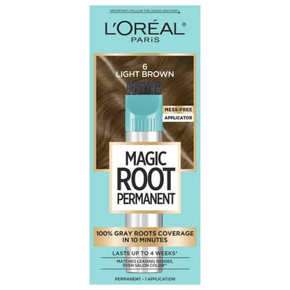 L'Oreal Paris Magic Root Rescue 10 Minute Root Hair Color, Light Brown 6, 1 Kit