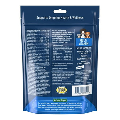 Pet Protect Dog Multivitamin, Vet-Formulated DVM Daily Soft Chews, Chicken, 60 Soft Chews *Exp 07/2027*