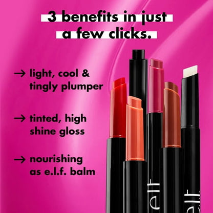 E.l.f. Pout Clout Lip Plumping Pen - Pinky Out - 0.07oz