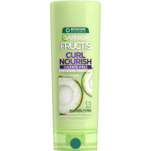 Garnier Fructis Curl Nourish Moisturizing Conditioner, 12 oz