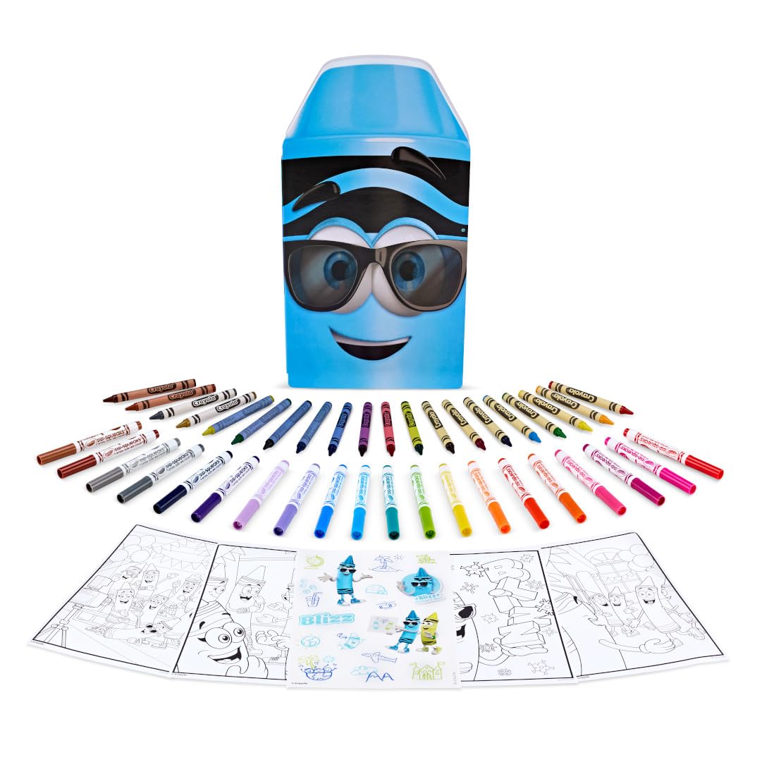 Crayola Coloring Set with Limited Edition Blue Art Case