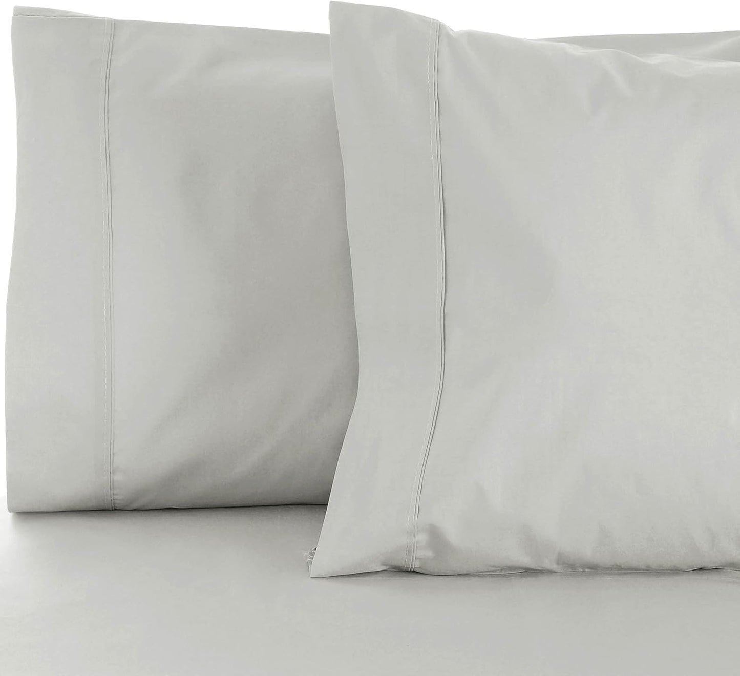 Superior Cotton Blend 600 Thread Count Pillowcases, Set of 2, Standard Size, Platinum