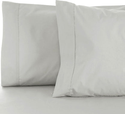 Superior Cotton Blend 600 Thread Count Pillowcases, Set of 2, Standard Size, Platinum