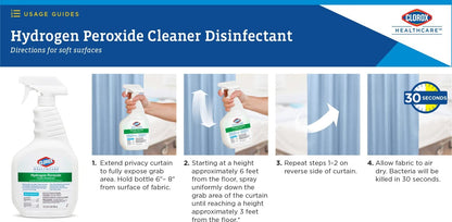 Clorox Healthcare Hydrogen Peroxide Cleaner Disinfectant Spray 1qt