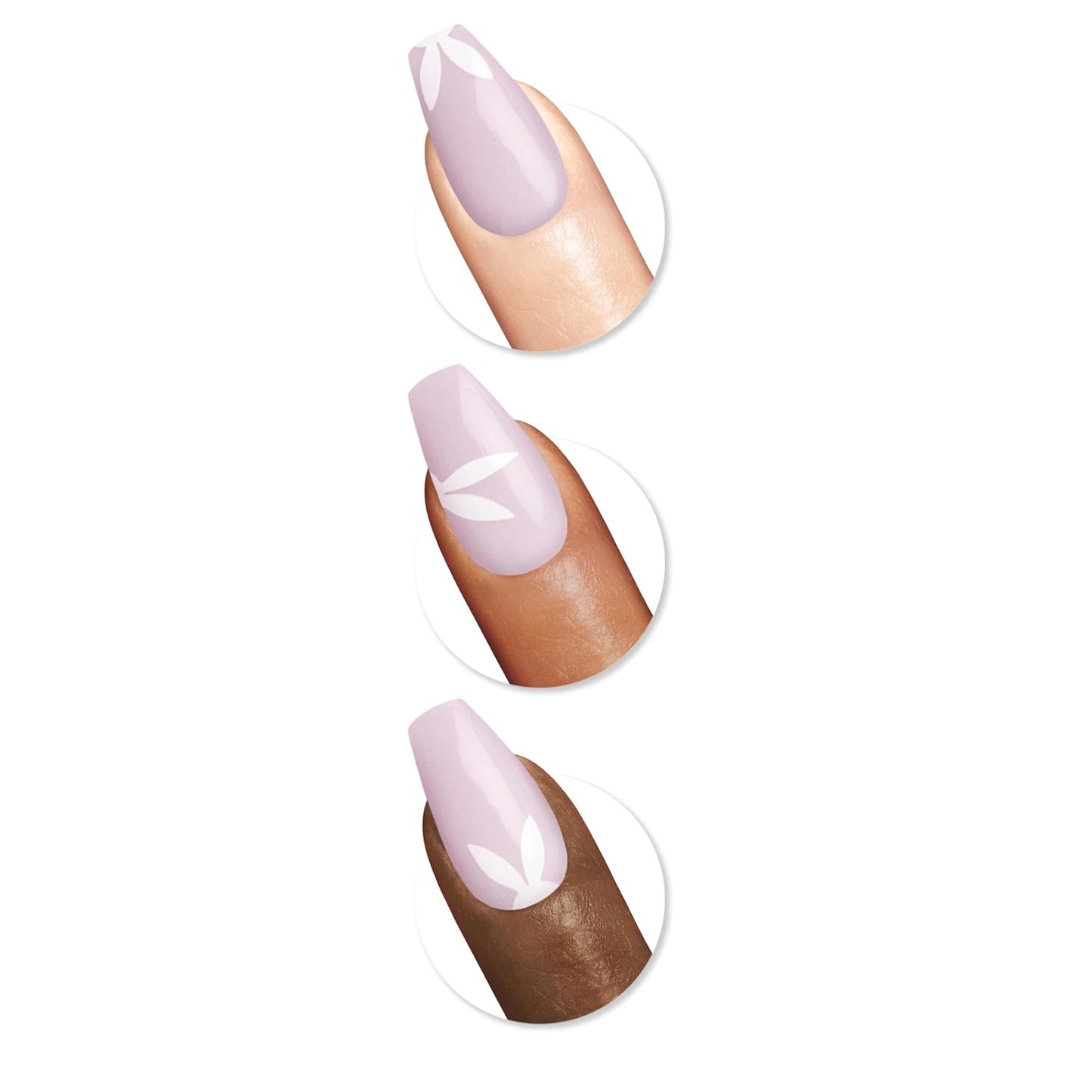 Sally Hansen Salon Effects Perfect Manicure X Hershey's Cookies 'n' Creme Eggs, True Hoppiness, Press On Nails, Easy to Apply, Nail Glue & Adhesive Tabs Included