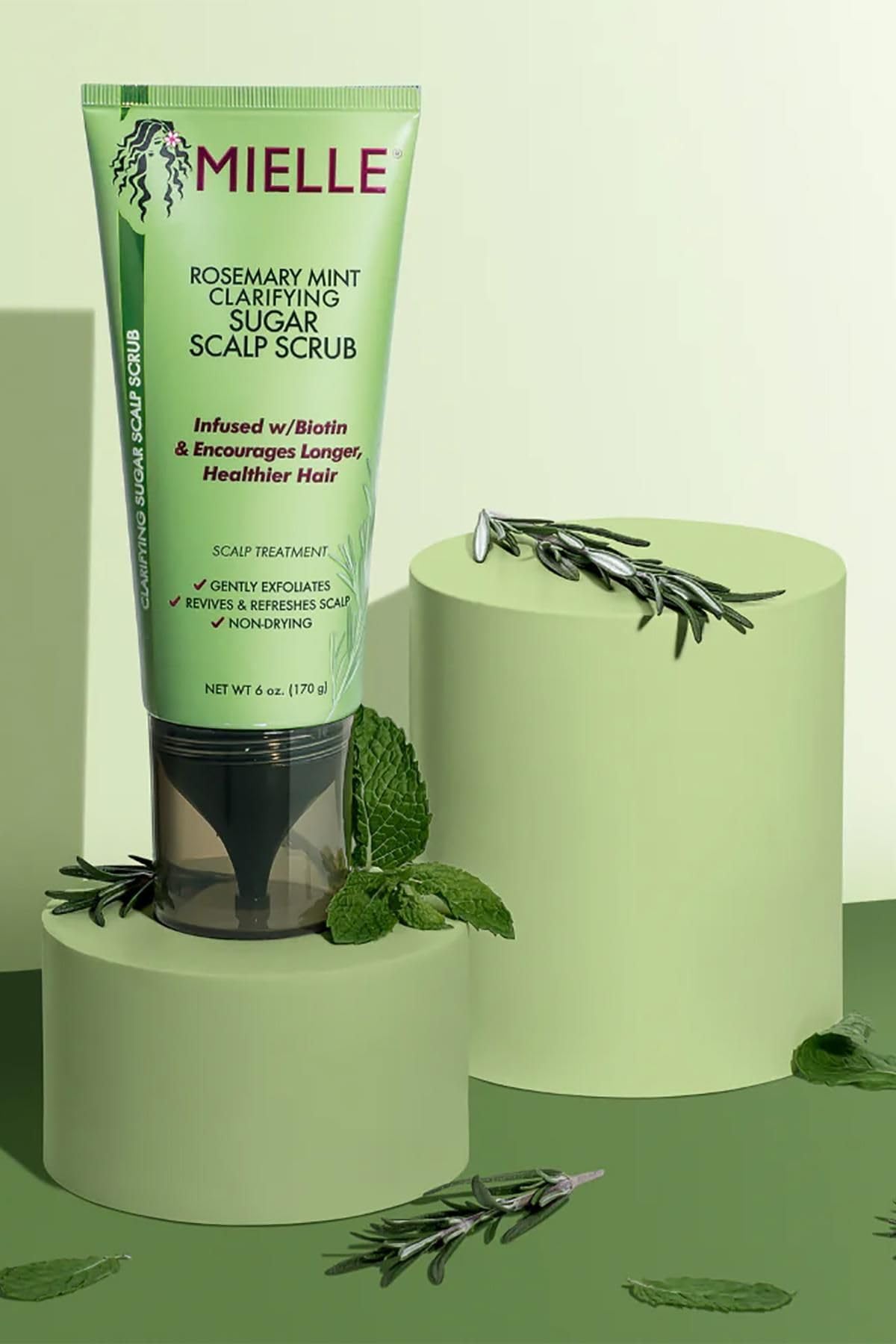 Mielle Rosemary Mint Clarifying Sugar Scalp Scrub - 6 Oz