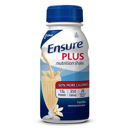 Ensure Plus Therapeutic Nutrition Vanilla Flavor Liquid, 27 Vitamins, 8 oz – 6 Pack (BB Feb 1 2027)