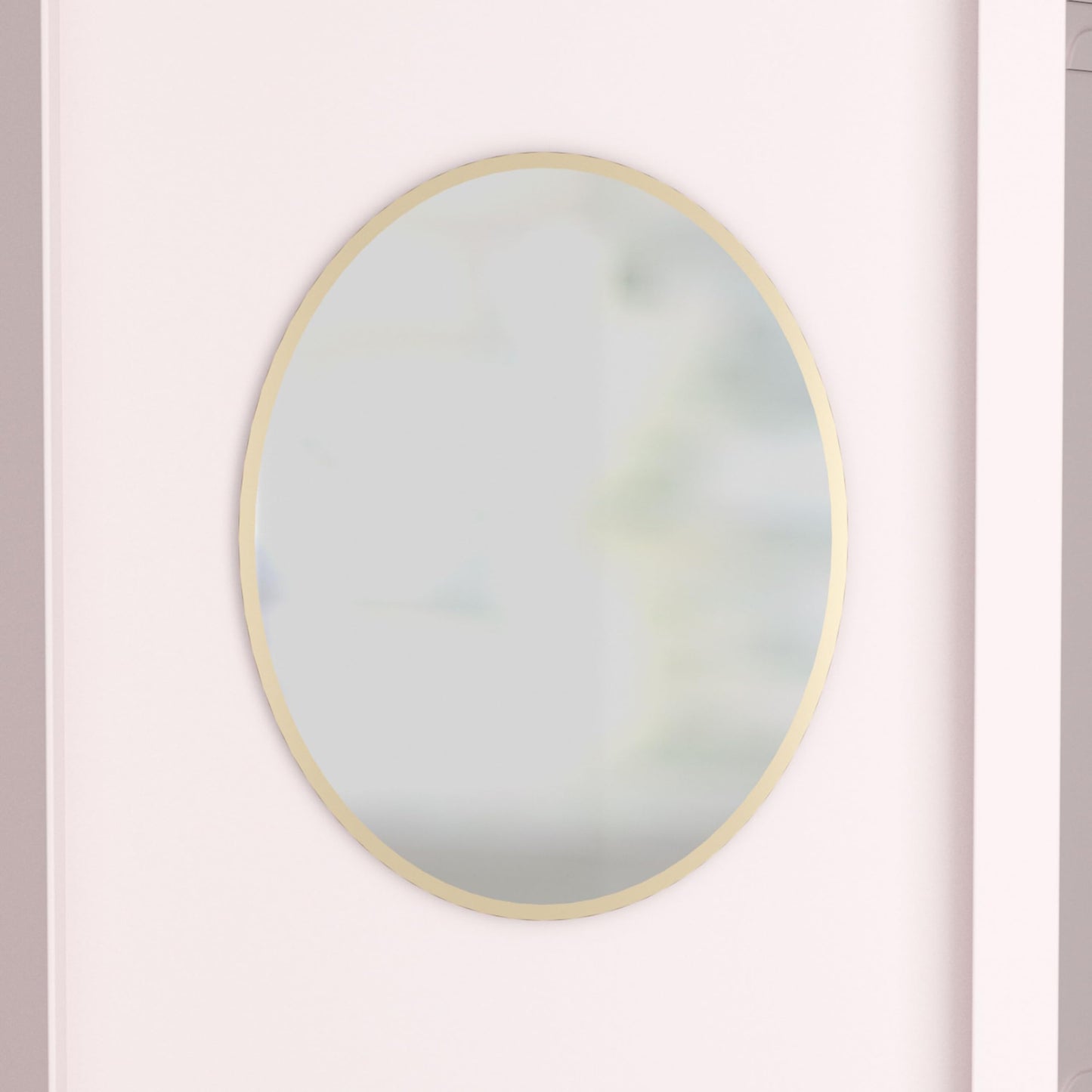 U Brands Large Magnetic Oval Locker Mirror
