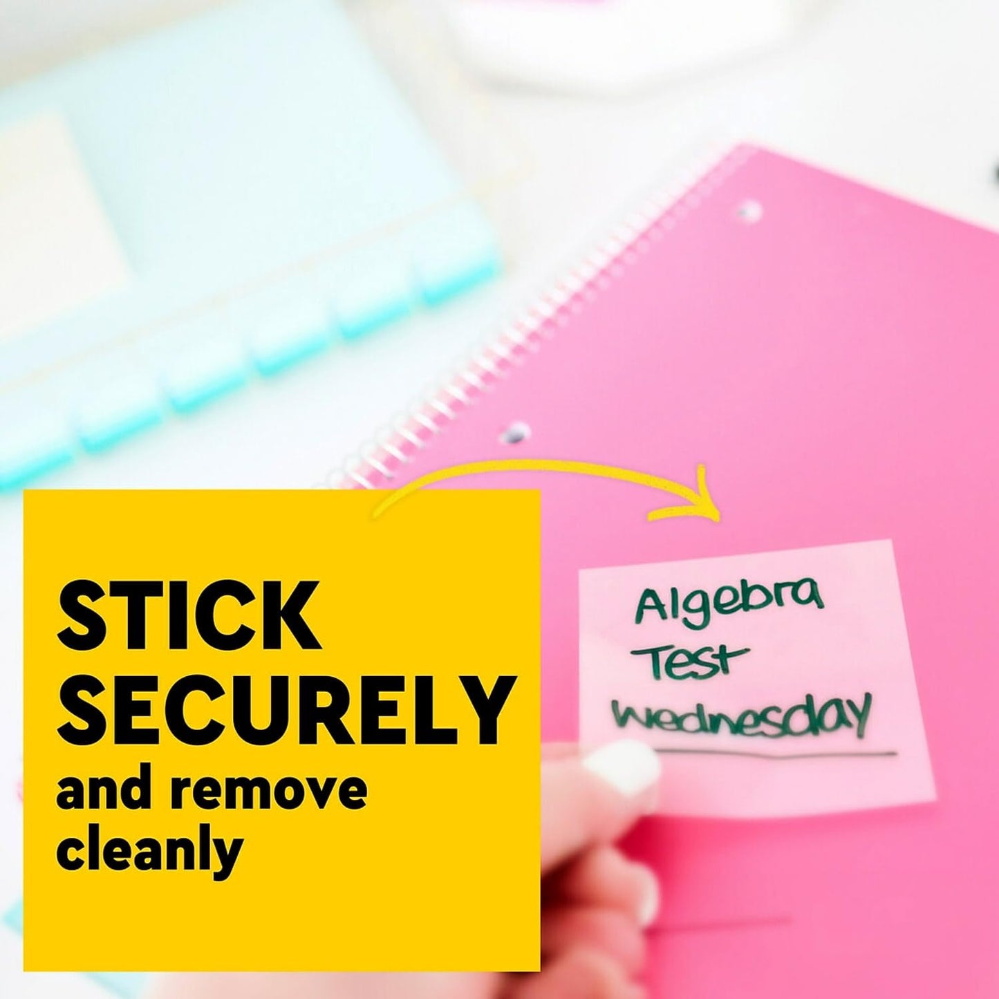 Post-it Super Sticky Notes, Transparent, 30 Sheets/Pad