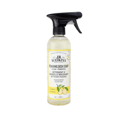 J.R. Watkins Foaming Dish Soap Lemon 16 oz