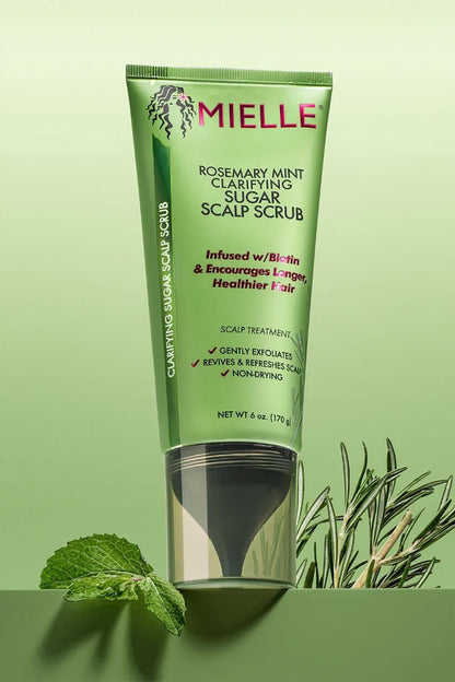 Mielle Rosemary Mint Clarifying Sugar Scalp Scrub - 6 Oz