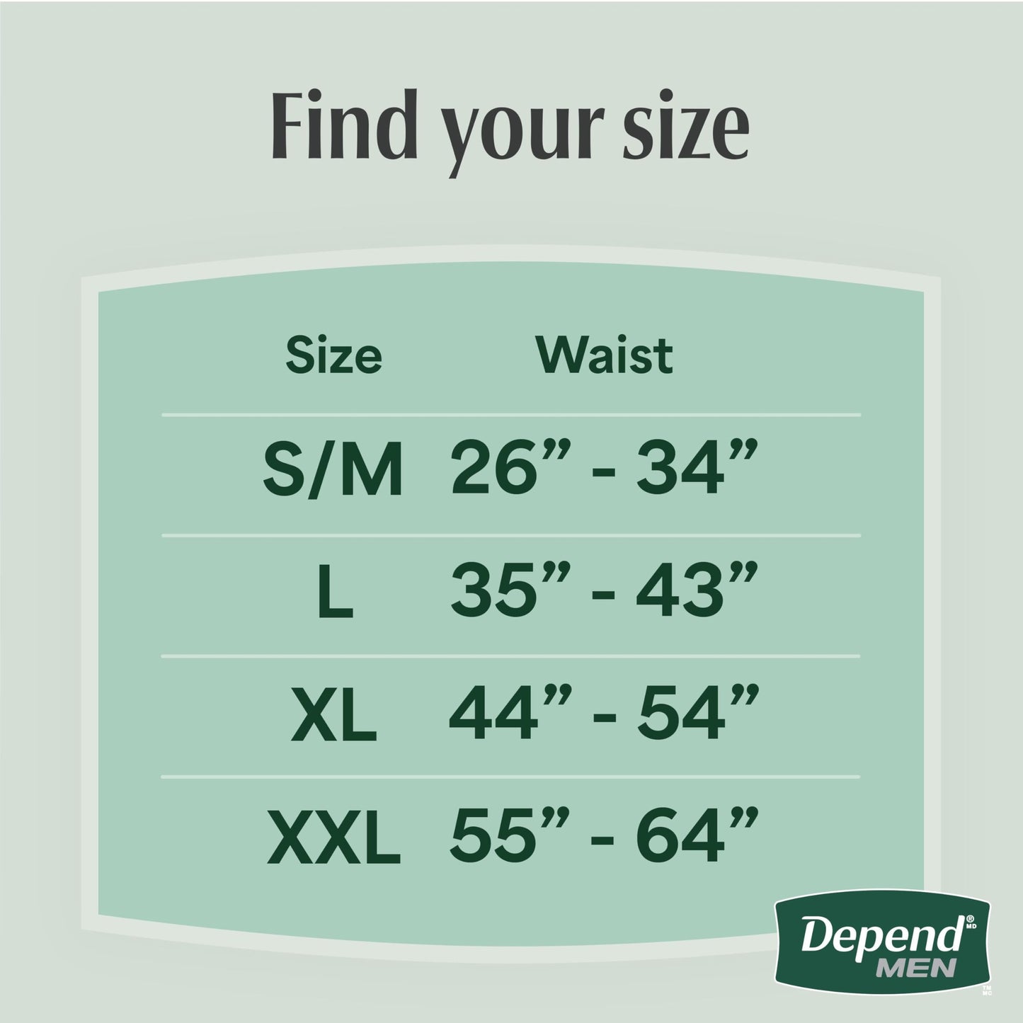 Adult Diapers, 44 Count (2 Packs of 22)