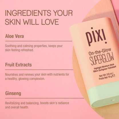 Pixi ON-THE-GLOW SuperGlow Cream Highlighter Stick, Dewy | Natural Lustre