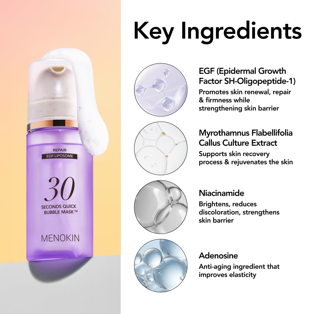 MENOKIN 30 Seconds Bubble Repair Face Mask 3.21 oz