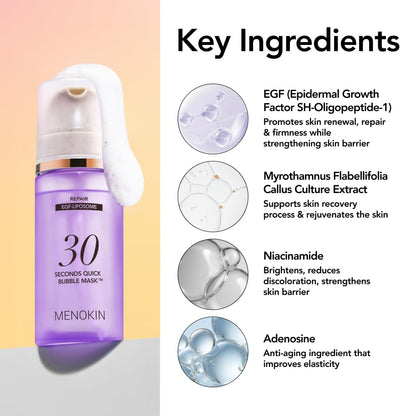 MENOKIN 30 Seconds Bubble Repair Face Mask 3.21 oz