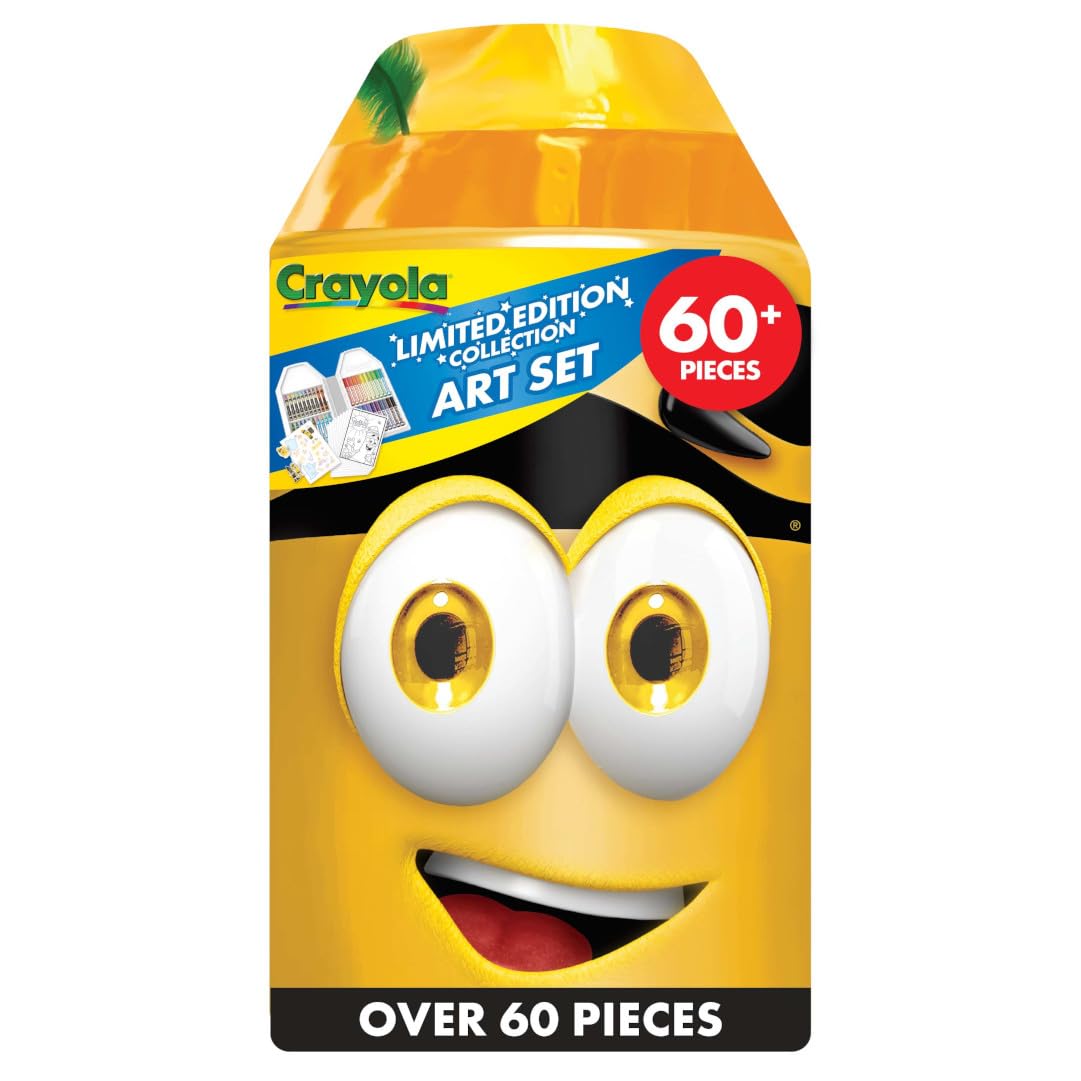 Crayola Coloring Set with Limited Edition Yellow Art Case