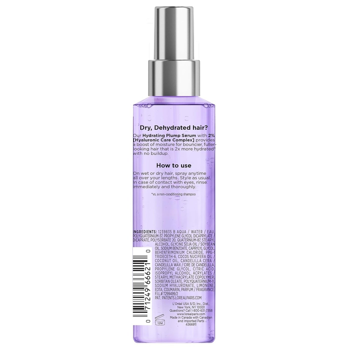L'Oreal Paris Elvive Plump Moisturizing Leave-in Hair Spray