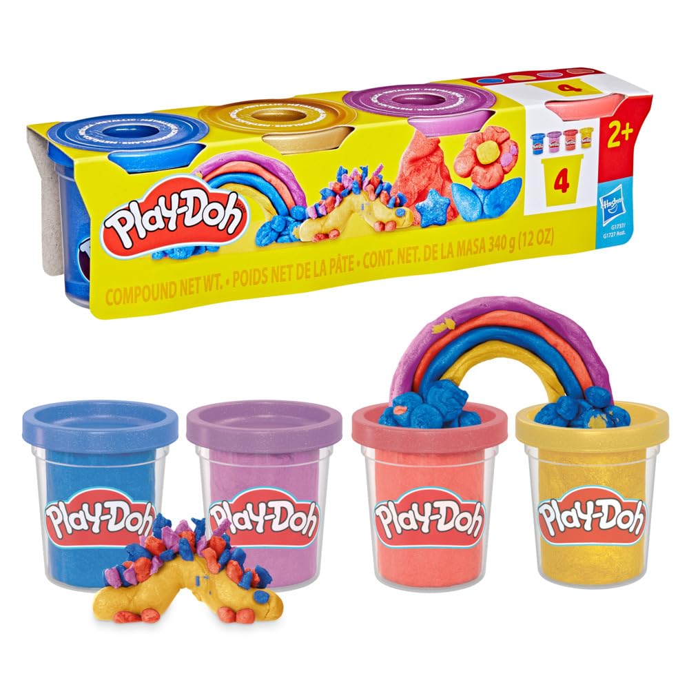 Play-Doh Shimmer Shine Pack 4 Colors 85g