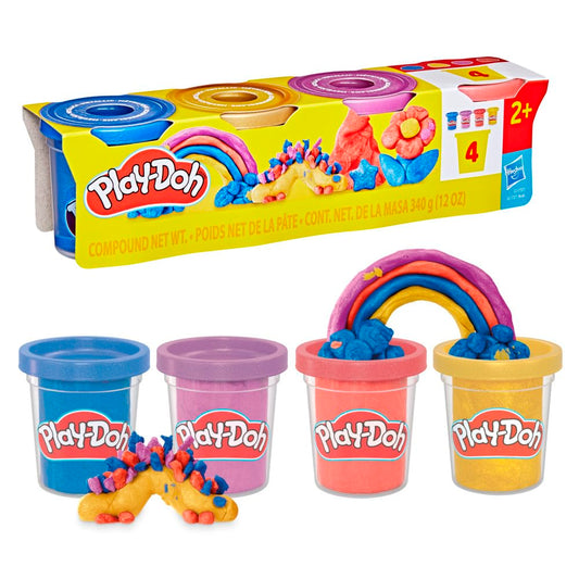 Play-Doh Shimmer Shine Pack 4 Colors 85g