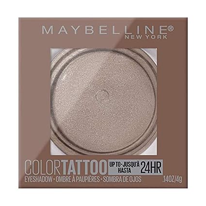Maybelline New York Color Tattooup to 24HR Longwear Waterproof Fade Resistant Crease Resistant Blendable Cream Eyeshadow Pots Makeup, High Roller, 0.14 oz.
