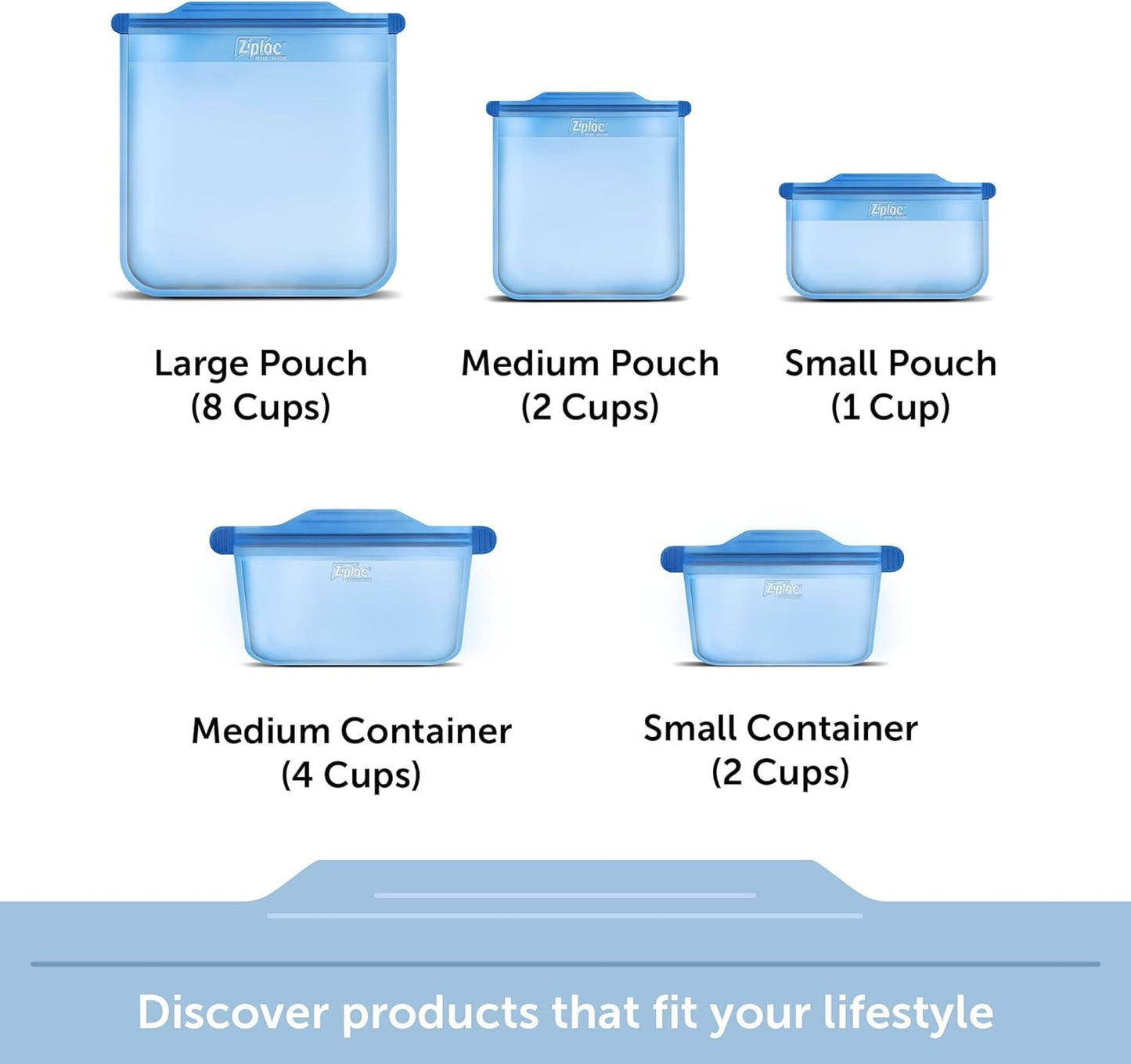 Ziploc Endurables Reusable Silicone Bags