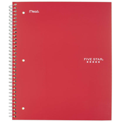 Five Star Spiral Notebook (Color Chosen At Random)