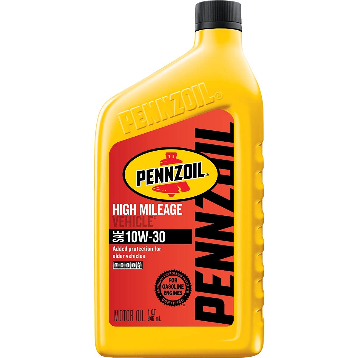 PENNZOIL High Mileage Vehicle 10W-30 4 Cycle Engine Motor Oil 1 qt.