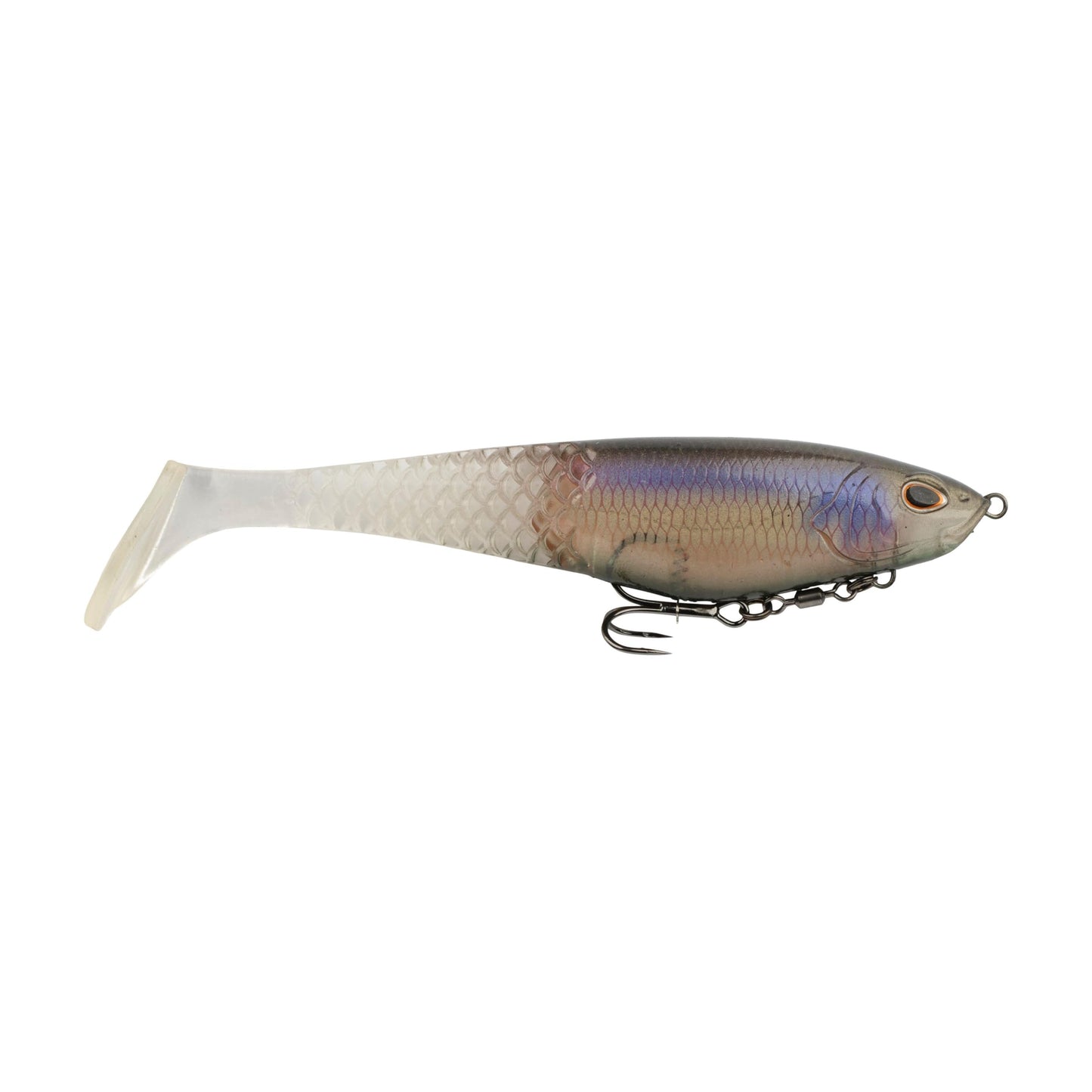 Berkley PowerBait CullShad Fishing Bait, Ghost Morning Dawn, 8 in, Soft Swimbait