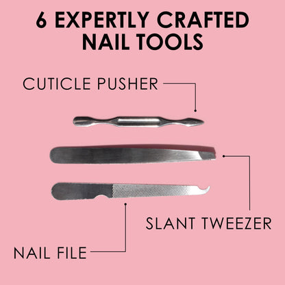 Travel Manicure Kit – 6-Piece Nail Tool Set