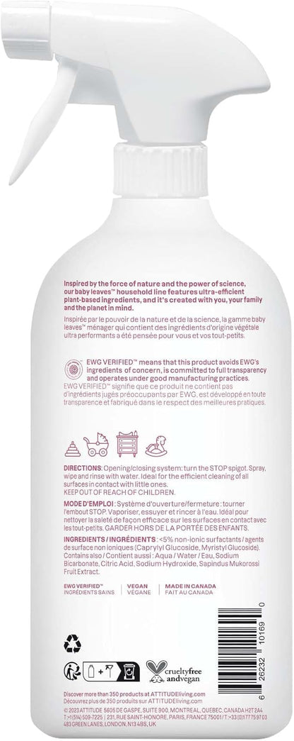 ATTITUDE Baby Leaves Toy & Surface Cleaner 27oz