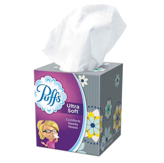 Ultra Soft Facial Tissue, Two-Ply, White, 56 Sheets/Box (1 Box)
