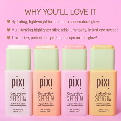 Pixi ON-THE-GLOW SuperGlow Cream Highlighter Stick, Dewy | Natural Lustre