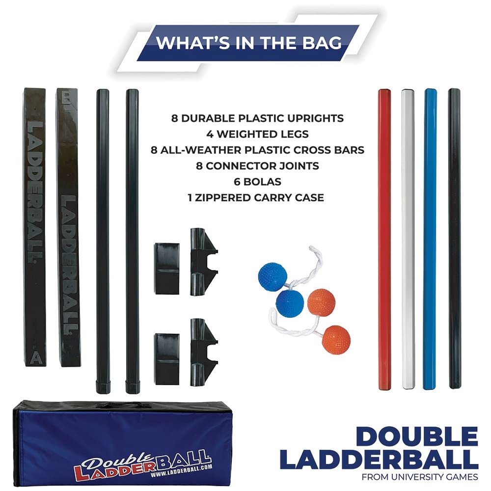 Double Ladder Ball Indoor Outdoor Ladderball Game Set