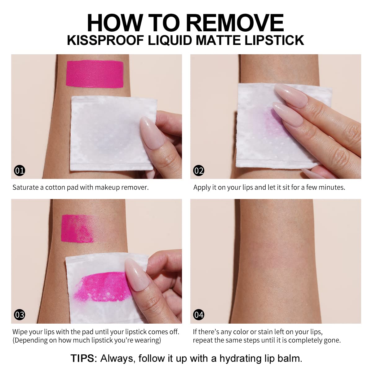 Oulac Matte Liquid Lipstick, Dark Red M18