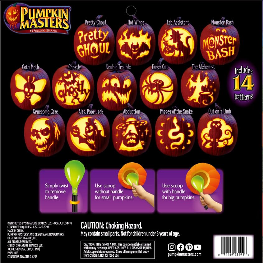 Pumpkin Masters Premium Carving All-in-One Party Kit