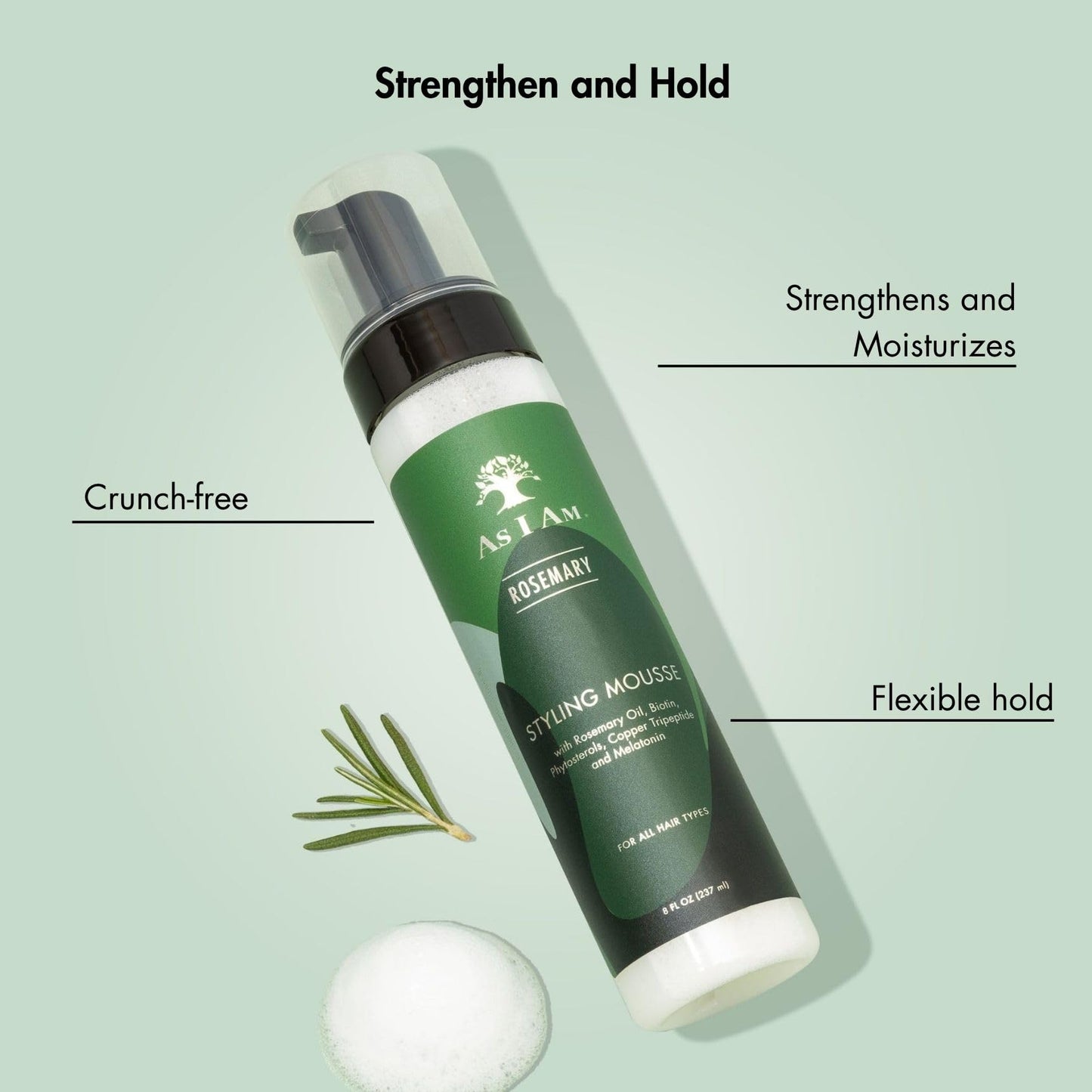 As I Am Rosemary Styling Mousse