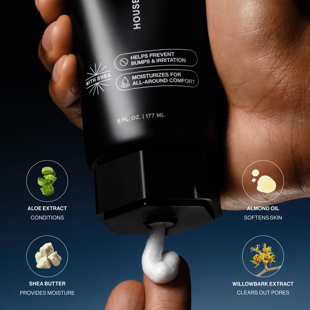 House of Atlas Precision Shave Cream For Men, Oat & Aloe, 6 Fl Oz