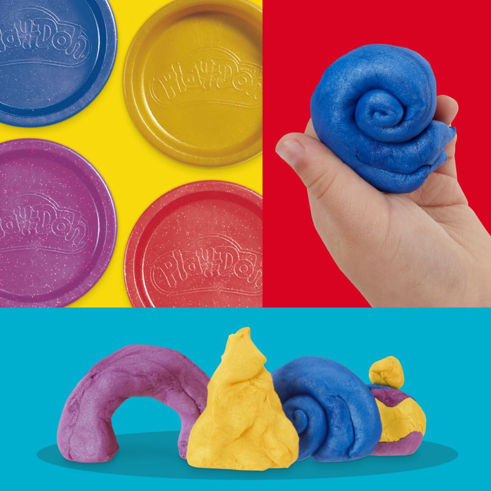 Play-Doh Shimmer Shine Pack 4 Colors 85g