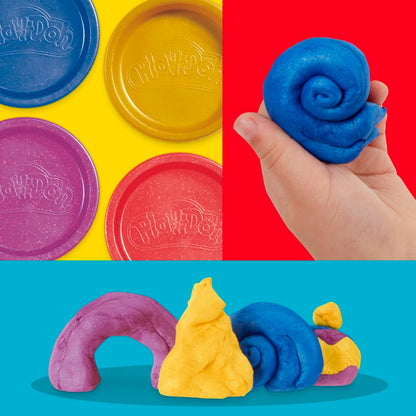 Play-Doh Shimmer Shine Pack 4 Colors 85g