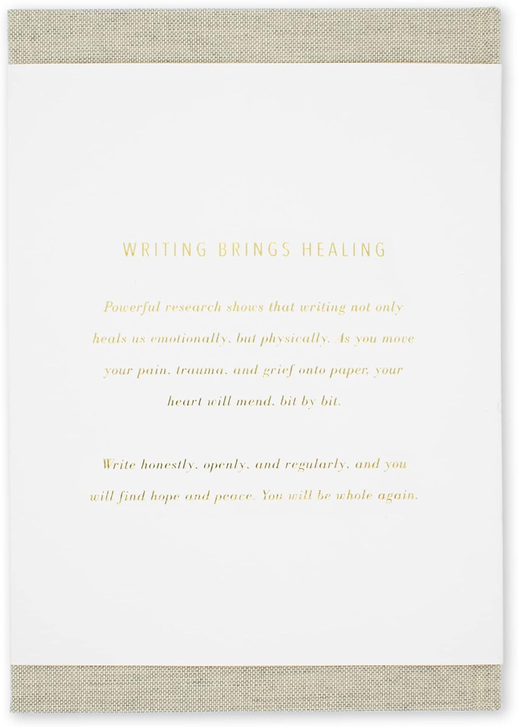 Promptly Journals, My Fertility Journal: A Healing Journey (Wheat Brown, Linen) | Infertility Journal | Grief Journal for Infertility | Infertility Self-Care Journal