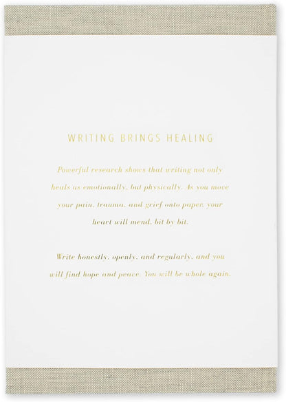 Promptly Journals, My Fertility Journal: A Healing Journey (Wheat Brown, Linen) | Infertility Journal | Grief Journal for Infertility | Infertility Self-Care Journal