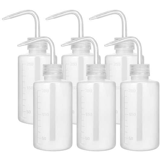 6pcs 500ml Plastic Safety Wash Bottles