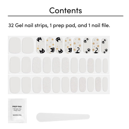 Dashing Diva Gloss Nail Strips - Tangled Up | UV Free, Chip Resistant, Long Lasting Gel Nail Stickers | Contains 32 Nail Wraps, 1 Prep Pad, 1 Nail File