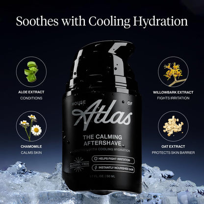 House of Atlas Alcohol Free Aftershave For Men, Aftershave Lotion