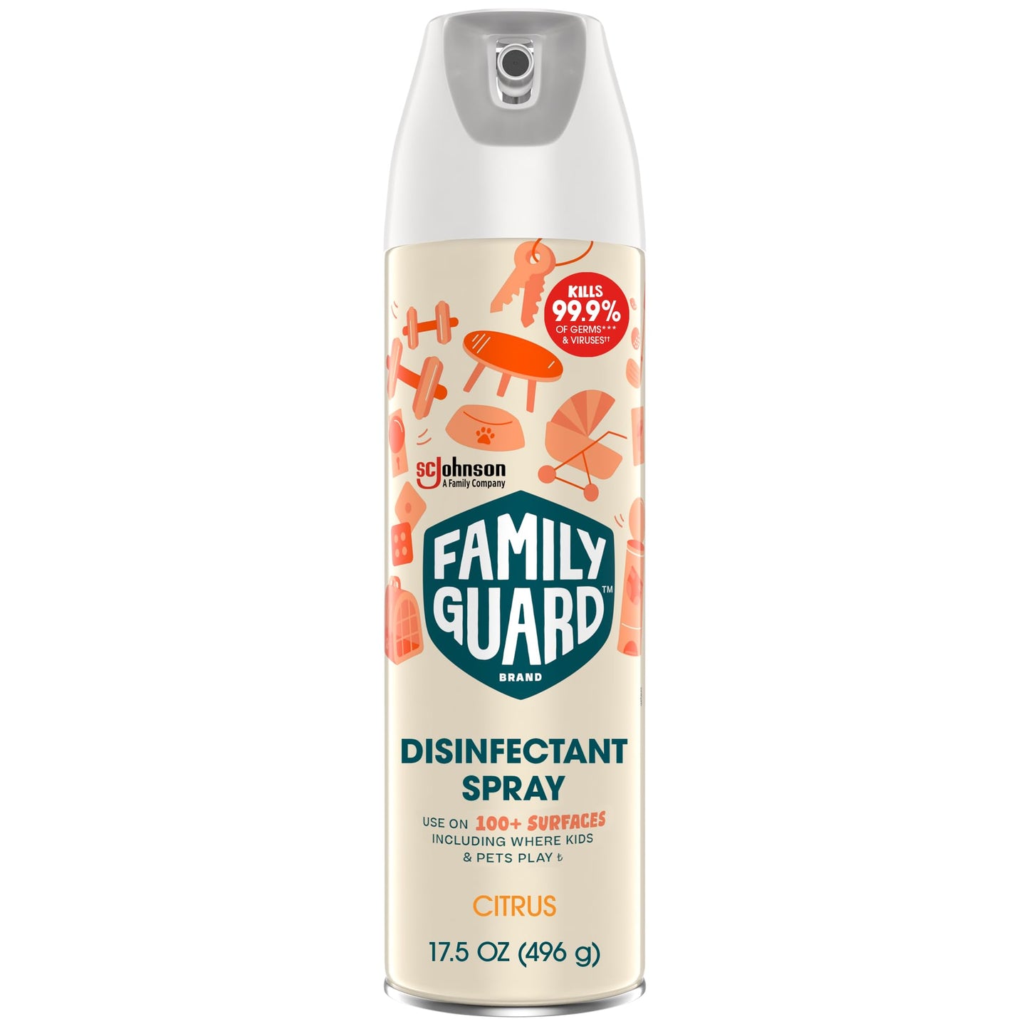 FamilyGuard Disinfectant Spray Aerosol Citrus
