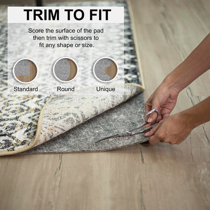 Mohawk Home Non Slip Rug Pad 3' x 12'- 1/4" Thick Felt + Latex Rubber Gripper