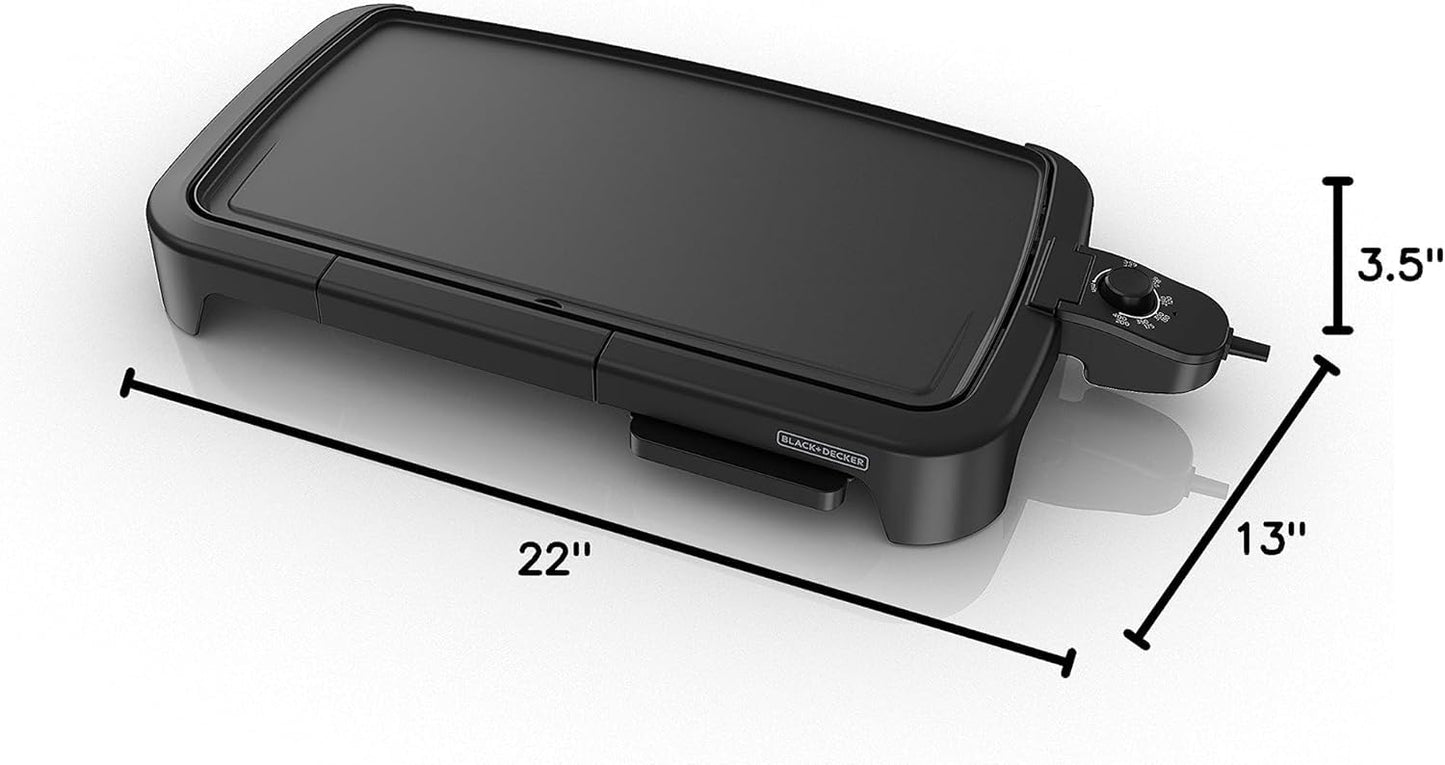 BLACK+DECKER® Nonstick Ceramic Electric Griddle