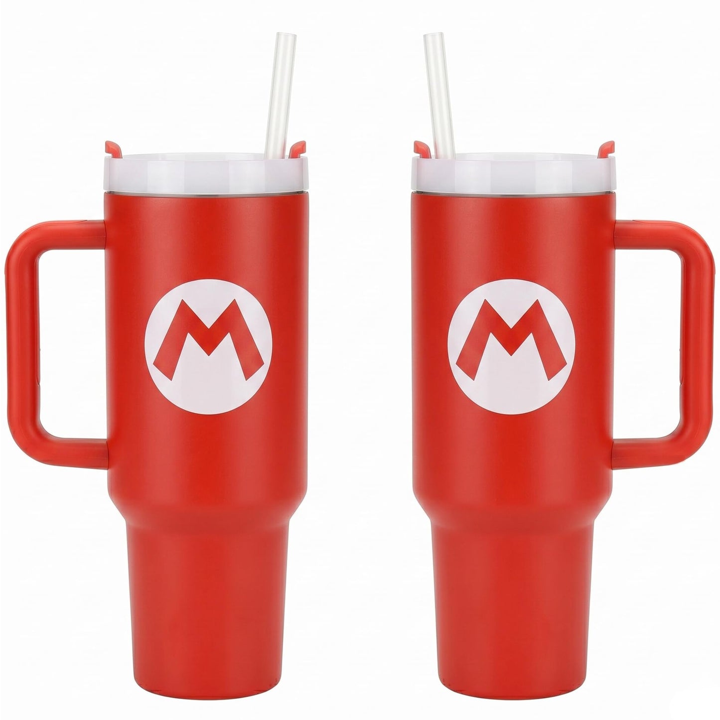 Nintendo Super Mario Mario Icon Tumbler 40 oz, Red